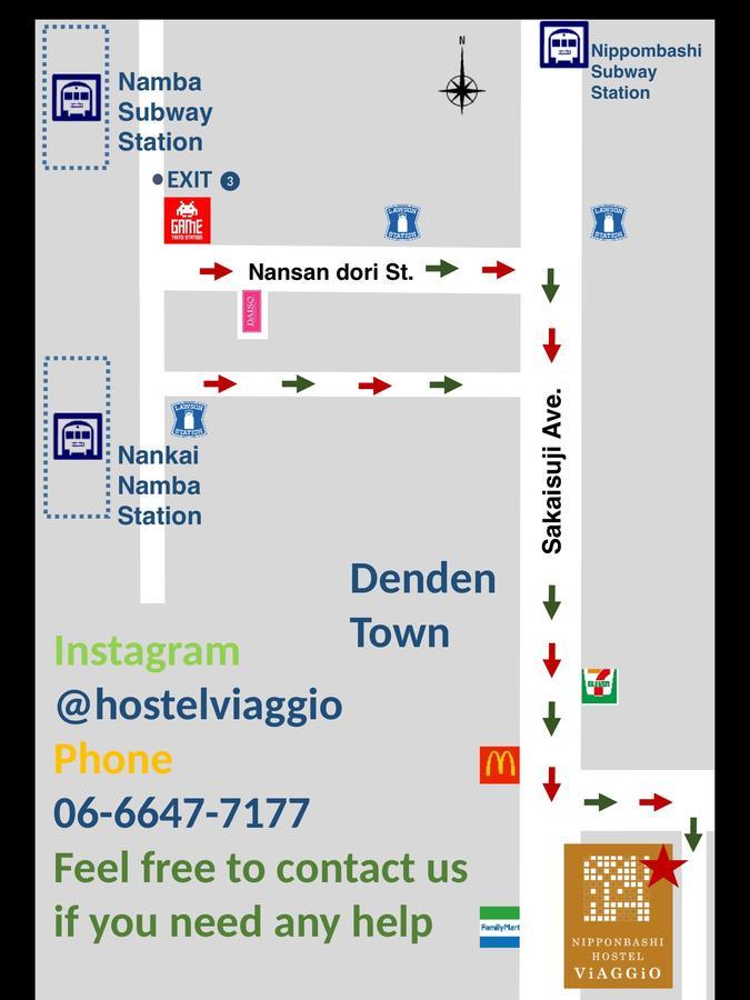 Hostel Viaggio Oszaka Kültér fotó